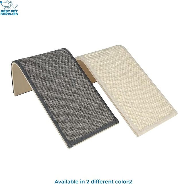 Best Pet Supplies Catify Sloped Sisal Cat Scratchers for Indoor Cats, Climbing Ramp Fun and Interactive Indoor Play, Supports Natural Pet Behaviors, Heavy Duty - Gray
