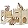 HIIMALEX Extra Large Wooden Bunny Castle House Multistory Climbing Tower Hideout Ventilated Sturdy Habitat for Rabbit Guinea Pig Chinchilla Ferret