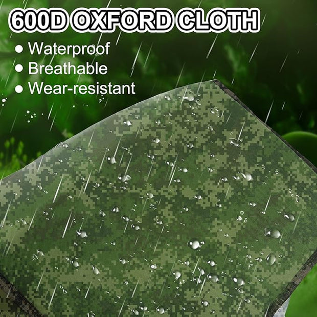 Outdoor Cat House Weatherproof Cat Shelters for Feral Cats Indoor Cat House with Mat and Edging Nails for Outside Provides Cozy Shelter for Stray and Outdoor Cats (Camouflage)