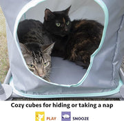 Kitty City Outdoor Catio Furniture and Play Kits for Cats, Outdoor Mega Kit