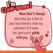 Nylabone Lobster Power Chew Toy for Dogs, Dog Toys for Aggressive Chewers, Filet Mignon Flavor, Small Dogs - Up to 25 Ibs, 1 Count