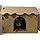 SVY Cozy Cat House with Scratcher Pad, Made of Corrugated Cardboard, Ideal for Cats & Kittens & Small Animals. 16"x12"x13"