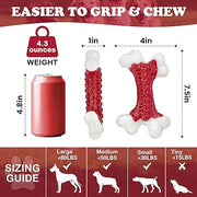 Tough Dog Toys, Toys for Aggressive Chewers Large Breed, Chew Dogs, Bone Toy Nylon Dogs Almost