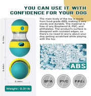 Dog Puzzle Toy Adjustable Treat Dispensing Ball Food Dispenser Tough Slow Feeder Puppy Enrichment Training Toy Pet Interactive Chase Toys for Small Medium Large Dogs to Keep Them Busy, Green