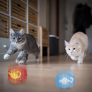 Jecery 5 Pcs Cat Spring Balls Stretchable Springs Toys Rolling Balls Colorful Playful Coils Interactive Spring Action Toy Caged Rats for Kitten Cat Pet Supplies Indoor (Mouse,Multicolor)