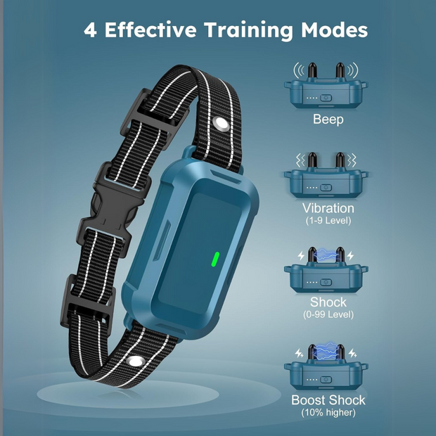 PetFurryFun Dog Shock Collar - 4200FT Dog Training Collar with Remote